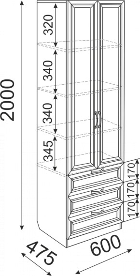 Набор подростковой мебели Остин модульный (Риннер) в Нягани - nyagan.mebel-e96.ru