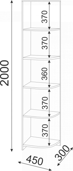 Набор подростковой мебели Остин модульный (Риннер) в Нягани - nyagan.mebel-e96.ru