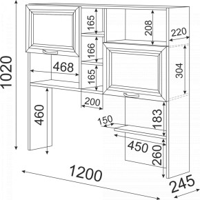 Набор подростковой мебели Остин модульный (Риннер) в Нягани - nyagan.mebel-e96.ru