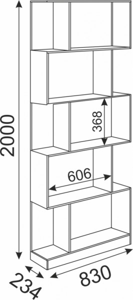 Стеллаж Волкер М5 (Риннер) в Нягани - nyagan.mebel-e96.ru