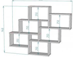 Полка S12 (Графит) в Нягани - nyagan.mebel-e96.ru