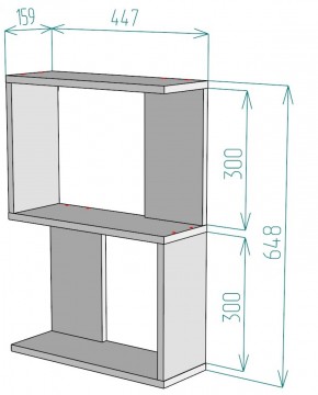 Полка S28 (ДМ) в Нягани - nyagan.mebel-e96.ru