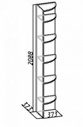 Полка угловая Комфорт 9 в Нягани - nyagan.mebel-e96.ru