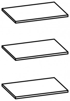 Полки арт. П107 для артикула 107 (3 шт.) в Нягани - nyagan.mebel-e96.ru