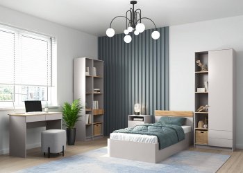 Набор детской мебели Прайм модульный (Олмеко) в Нягани - nyagan.mebel-e96.ru