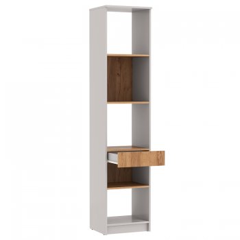 Стеллаж 89.21 Прайм (высокий с ящиком) (Олмеко) в Нягани - nyagan.mebel-e96.ru