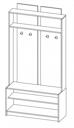 Прихожая Марица модульная (Венге/Дуб молочный) (ВНК) в Нягани - nyagan.mebel-e96.ru