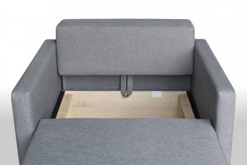 Кресло-кровать Реал 80 с подлокотниками (Графит) в Нягани - nyagan.mebel-e96.ru