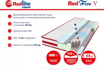 Матрас Red 5 h23 в Нягани - nyagan.mebel-e96.ru