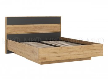 Кровать парящая Роджина с подсветкой, крафт/графит (Миф) в Нягани - nyagan.mebel-e96.ru