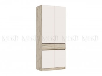 Шкаф 1000 мм Роджина крафт серый/кашемир (Миф) в Нягани - nyagan.mebel-e96.ru