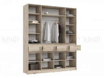 Спальный гарнитур Роджина крафт серый/кашемир, модульный (Миф) в Нягани - nyagan.mebel-e96.ru