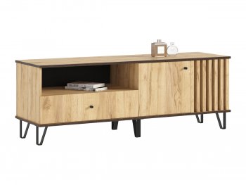 Тумба ТВ (1500) Роджина дуб крафт (Миф) в Нягани - nyagan.mebel-e96.ru