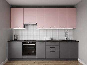 Кухонный гарнитур высокий Роза 3000 мм (Санвут) в Нягани - nyagan.mebel-e96.ru