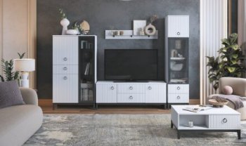 Комод с 2 стеклянными дверями Шарлиз (Можга) в Нягани - nyagan.mebel-e96.ru