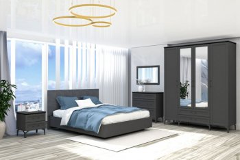 Кровать Шарм (арт.031М1) настил, Антрацит (Диал) в Нягани - nyagan.mebel-e96.ru