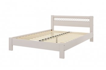 Кровать из массива Шейла льняной (БМ) в Нягани - nyagan.mebel-e96.ru