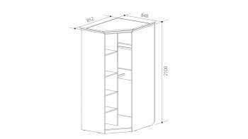 Шкаф угловой ШиК-3 (Уголок Школьника 2) в Нягани - nyagan.mebel-e96.ru