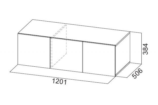 Шкаф 1200 мм ШК-5 с антресолью графит (СВ) в Нягани - nyagan.mebel-e96.ru