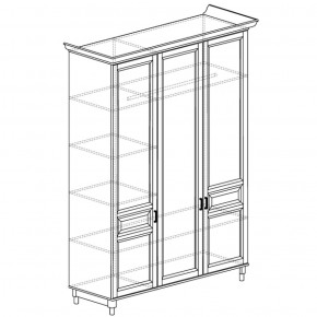 Шкаф 3-дверный Прованс 404 (Яна) в Нягани - nyagan.mebel-e96.ru