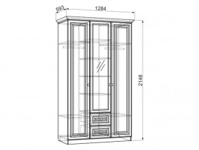 Шкаф 1300 мм 3-х створчатый Белла (Мебельсон) в Нягани - nyagan.mebel-e96.ru