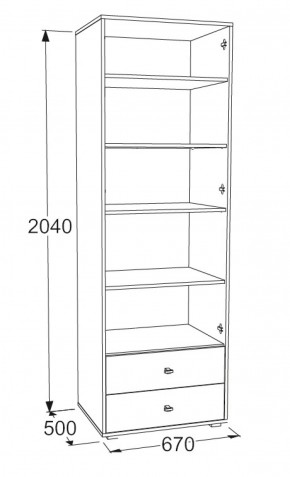 Шкаф для белья Омега 18 в Нягани - nyagan.mebel-e96.ru