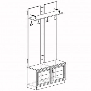 Шкаф для одежды открытый Лира 58 (Яна) в Нягани - nyagan.mebel-e96.ru