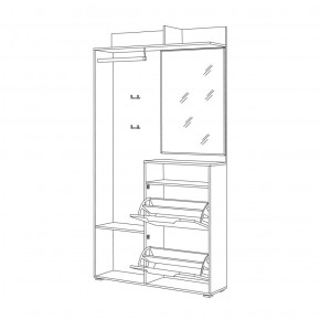 Шкаф комбинированный 10.13 Темпо в Нягани - nyagan.mebel-e96.ru