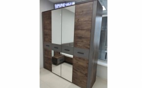 Шкаф 2000 мм КУБА ШР-4 (с зеркалом) (БМ) в Нягани - nyagan.mebel-e96.ru