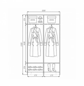 Шкаф-купе ХИТ 22-4-12/2-11 (420) в Нягани - nyagan.mebel-e96.ru