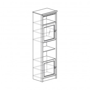 Шкаф многоцелевой Лючия 186 дуб оксфорд серый (Яна) в Нягани - nyagan.mebel-e96.ru