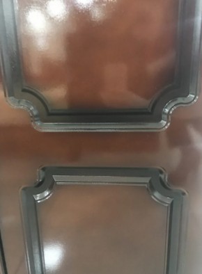 Шкаф 1600 мм ШК-4 с 2 зерк. ЛАК Орех Тёмный (БМ) в Нягани - nyagan.mebel-e96.ru