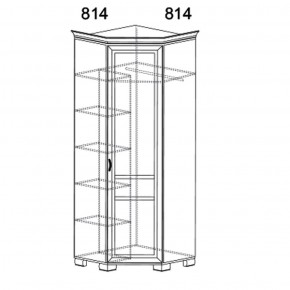 Шкаф угловой Флора 904 (Яна) в Нягани - nyagan.mebel-e96.ru