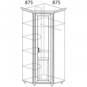 Шкаф угловой Ралли 862 (Яна) в Нягани - nyagan.mebel-e96.ru