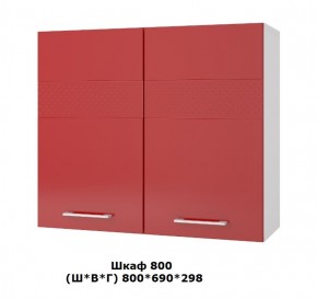 Шкаф верхний 800 (Ш*В*Г) 800*690*298 в Нягани - nyagan.mebel-e96.ru | фото