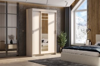 Шкаф-купе ШКП-7 1300 мм ясень анкор (СВ) в Нягани - nyagan.mebel-e96.ru