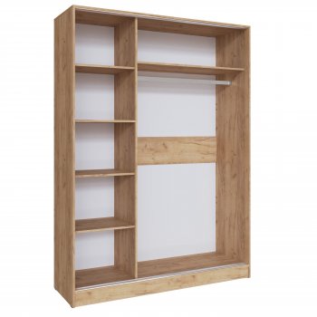 Шкаф-купе Стиль-2 1600 мм крафт/кашемир (Текс) в Нягани - nyagan.mebel-e96.ru