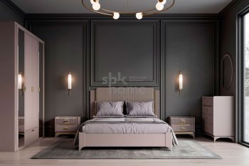 Кровать с мягкой спинкой Сиде (СБК) в Нягани - nyagan.mebel-e96.ru