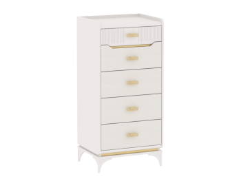 Комод высокий Сиде Белый (СБК) в Нягани - nyagan.mebel-e96.ru