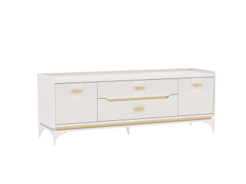 Тумба ТВ Сиде, Белый (СБК) в Нягани - nyagan.mebel-e96.ru