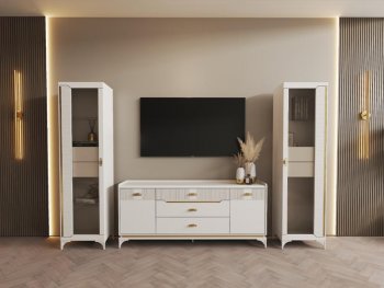 Стенка Сиде Белая (СБК) в Нягани - nyagan.mebel-e96.ru