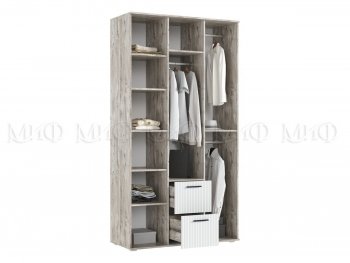 Шкаф 1200 мм Сильвия, дуб юкон/кашемир (Миф) в Нягани - nyagan.mebel-e96.ru