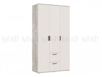 Шкаф 1200 мм Сильвия, дуб юкон/кашемир (Миф) в Нягани - nyagan.mebel-e96.ru