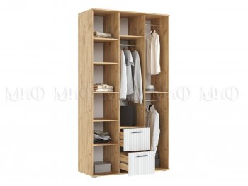 Шкаф 1200 мм Сильвия, крафт/белый (Миф) в Нягани - nyagan.mebel-e96.ru