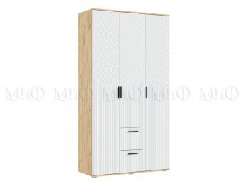 Шкаф 1200 мм Сильвия, крафт/белый (Миф) в Нягани - nyagan.mebel-e96.ru