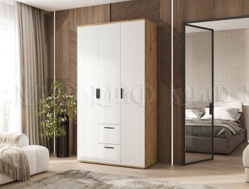 Шкаф 1200 мм Сильвия, крафт/белый (Миф) в Нягани - nyagan.mebel-e96.ru