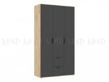 Шкаф 1200 мм Сильвия, крафт/графит (Миф) в Нягани - nyagan.mebel-e96.ru
