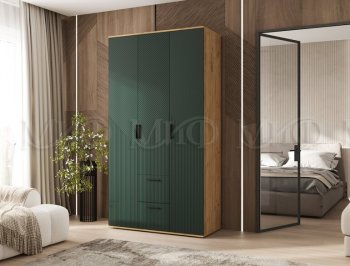 Шкаф 1200 мм Сильвия, крафт/грин (Миф) в Нягани - nyagan.mebel-e96.ru