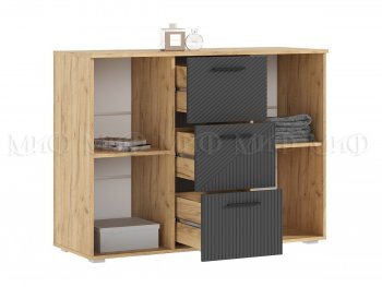 Комод Сильвия, крафт/графит (Миф) в Нягани - nyagan.mebel-e96.ru