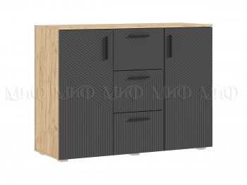 Комод Сильвия, крафт/графит (Миф) в Нягани - nyagan.mebel-e96.ru